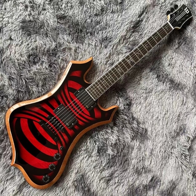 オーダーメイド グランド・ワイルド・オーディオ ノマド・エレクトリック・ギター 毛布のメープル・フェニヤー エボニー・フレットボード レッドラム・ヴォルテックス サプライヤー