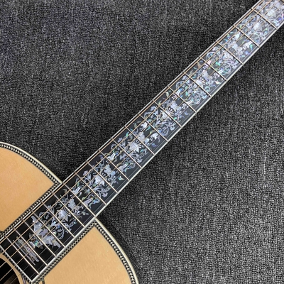 カスタムAAAAA 手作りD100AA 全固木ヴィンテージD ドレッドナウトD100A アコースティックギター デラックス フルアバロン・バインディング サプライヤー