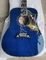 カスタム AAAAA 12弦 全固木 鳩 飛ぶ Viper Blue アコースティック フォーク ギター AAAA 固木 松の木 トップ サプライヤー